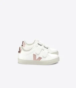 Veja Kids Trainers | Velcro Esplar Fured | White Nacre