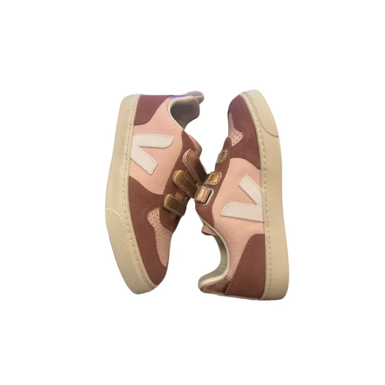 Veja Kids Trainers | V-10 Velcro | Petale Multico