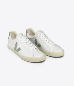 Veja Women’s Trainers | Esplar Logo Leather | Extra-White_Clay