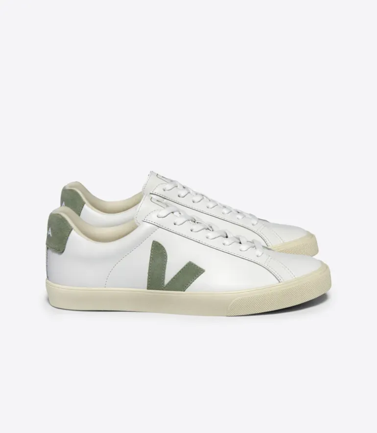 Veja Women’s Trainers | Esplar Logo Leather | Extra-White_Clay